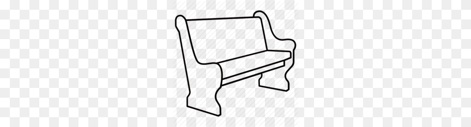 Ohio Outline Drawing Clipart, Bench, Furniture, Bow, Weapon Free Transparent Png