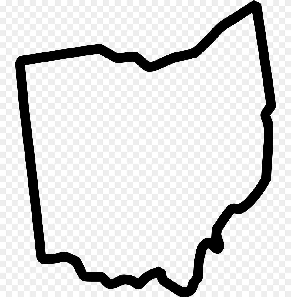 Ohio Outline State Of Ohio Svg Free, Sticker, Bow, Weapon Png Image