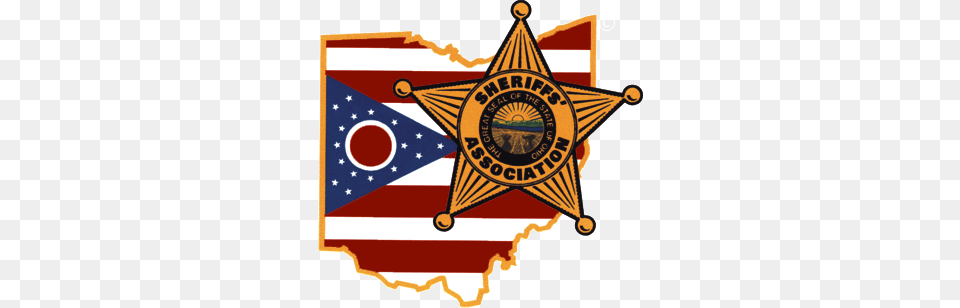 Ohio Sheriff Red Diamond Uniform Police Supply, Badge, Logo, Symbol Free Png Download