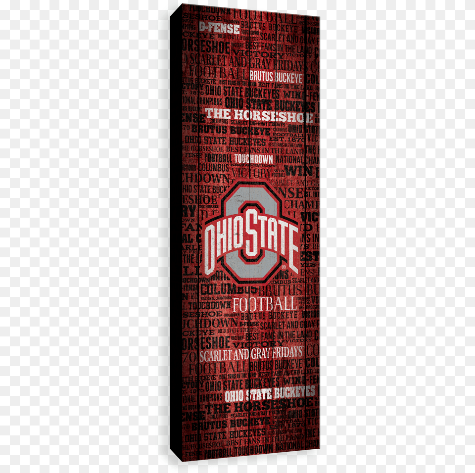 Ohio State Buckeyes Typography On Wood Graphic Design, Advertisement, Poster, Book, Publication Free Transparent Png