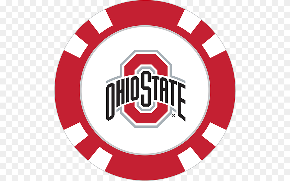 Ohio State Poker Chip Ball Marker, Logo, Food, Ketchup, Symbol Free Transparent Png