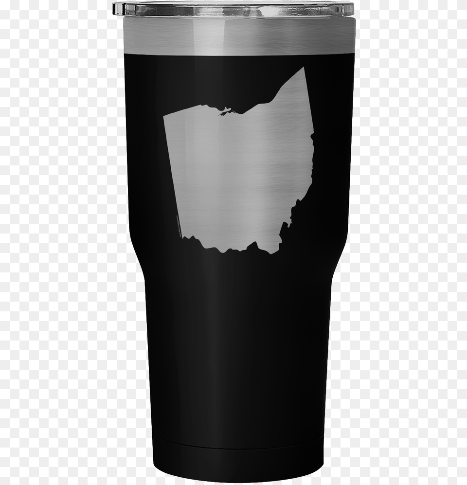 Ohio State Shape Outline White 30 Ounce Vacuum Tumbler Paper, Adult, Bride, Female, Person Png Image
