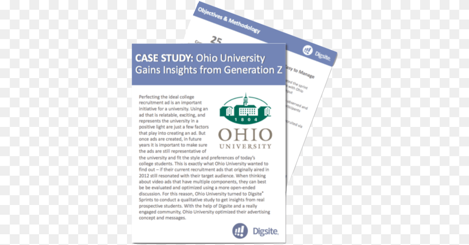 Ohio University Case Study Flyer, Advertisement, Poster Free Png Download