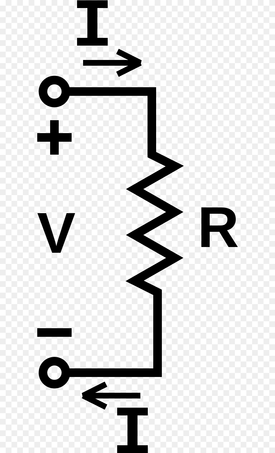 Ohm Law Circuit, Gray Free Png