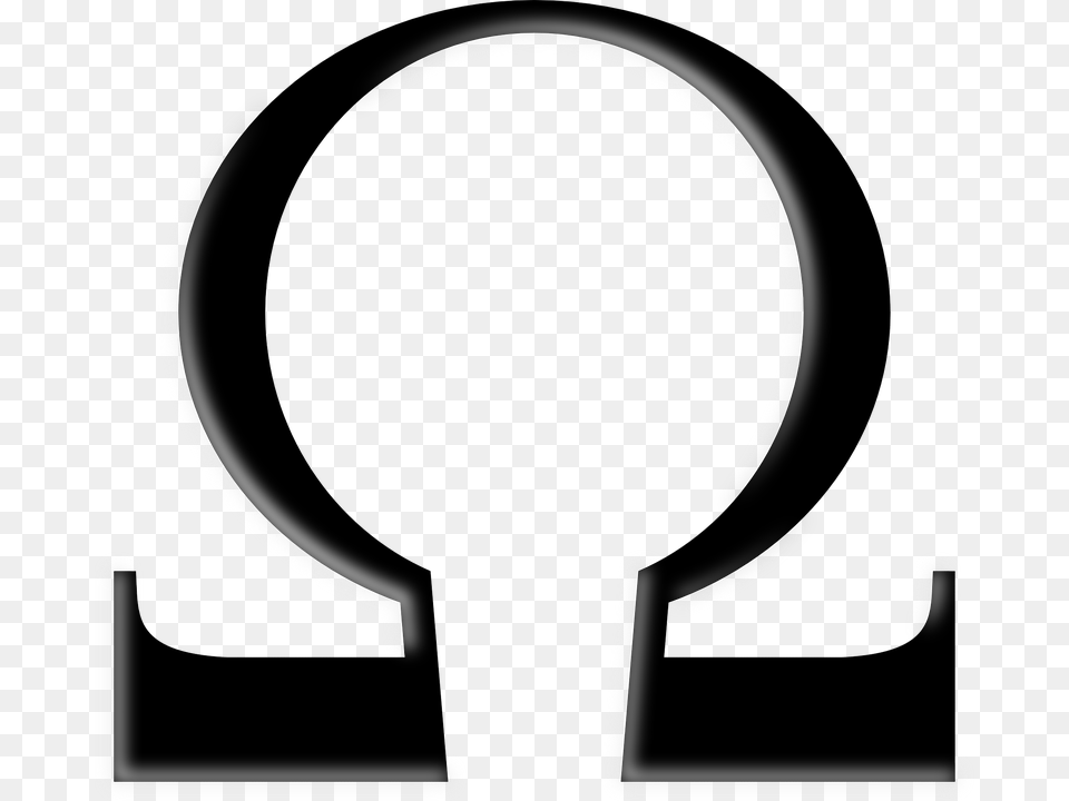 Ohm Omega Symbol Omega Ohm, Stencil Png Image