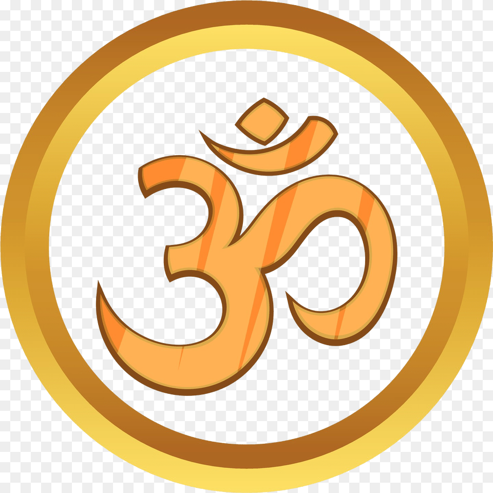 Ohm Symbol Cartoon Hindu Symbol, Alphabet, Ampersand, Text, Disk Png Image