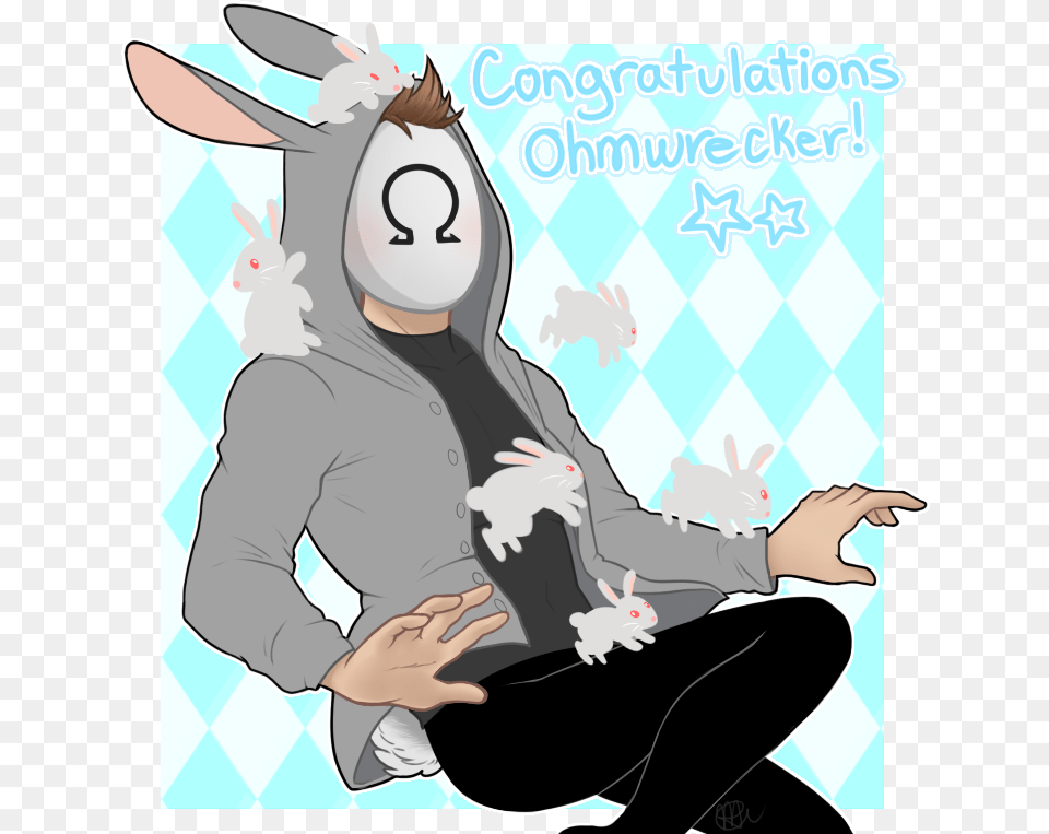 Ohmwrecker In A Bunny Suit Fanart, Book, Comics, Publication, Adult Png Image