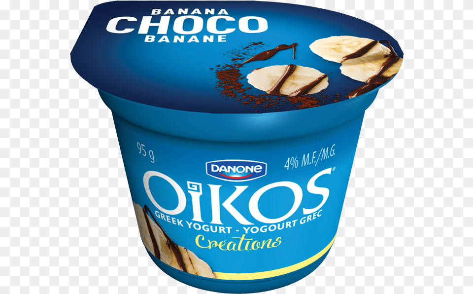 Oikos Greek Yogurt Banana Choco Ice Cream, Dessert, Food, Ice Cream, Frozen Yogurt Free Transparent Png
