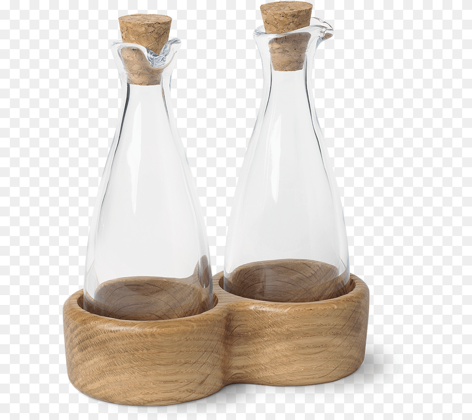 Oil And Vinegar Bottles H15 Oak Menageri Kay Bojesen Olie, Jar, Bottle, Beverage, Milk Png
