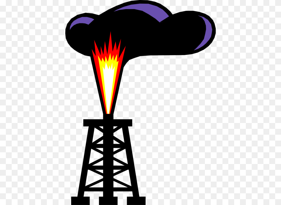 Oil Derrick Transparent Cartoons Fossil Fuel Clipart, Light, Flare Free Png Download