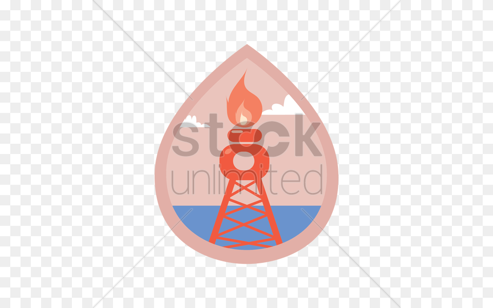 Oil Derrick Vector Image, Light Png