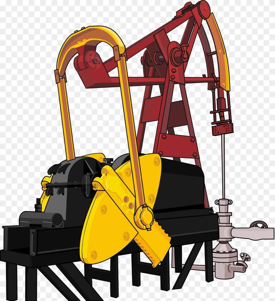 Oil Drilling Machinery Clipart, Construction, Outdoors, Bulldozer, Machine Png