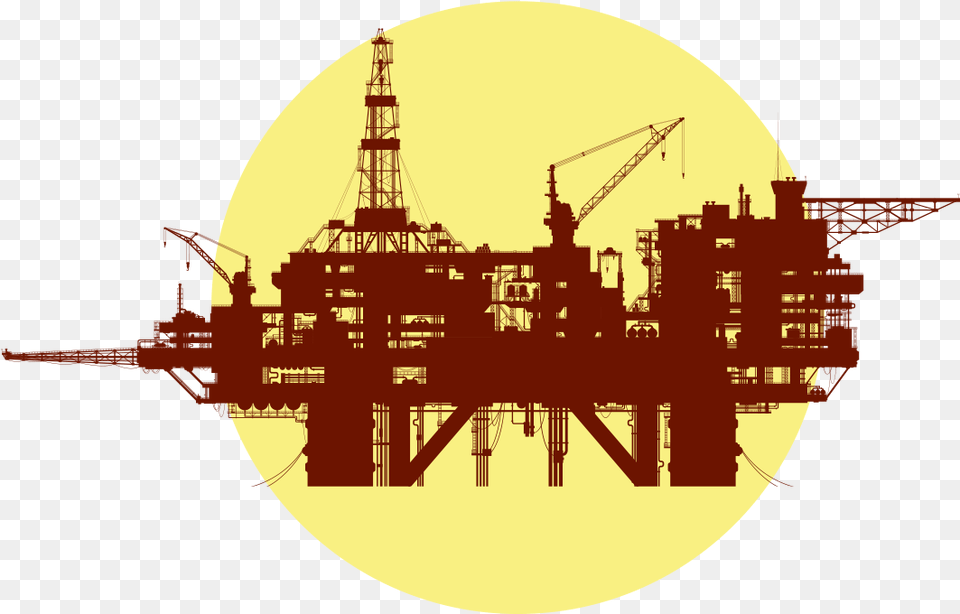 Oil Drilling Sea Platform, Construction, Oilfield, Outdoors, Architecture Free Png Download