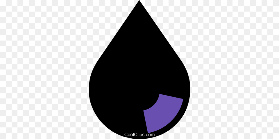 Oil Drop Royalty Vector Clip Art Illustration, Triangle Free Transparent Png