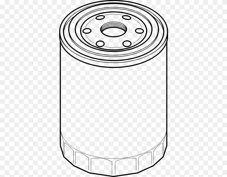 Oil Filter Car Motor Oil Drawing, Gray Png Image