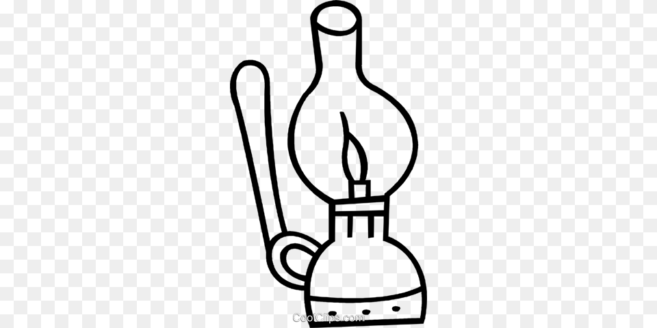 Oil Lamp Royalty Vector Clip Art Illustration, Light, Smoke Pipe Free Png Download