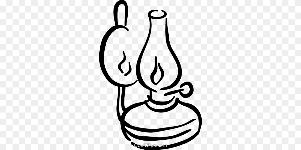 Oil Lamp Royalty Vector Clip Art Illustration, Smoke Pipe, Pottery Free Png Download