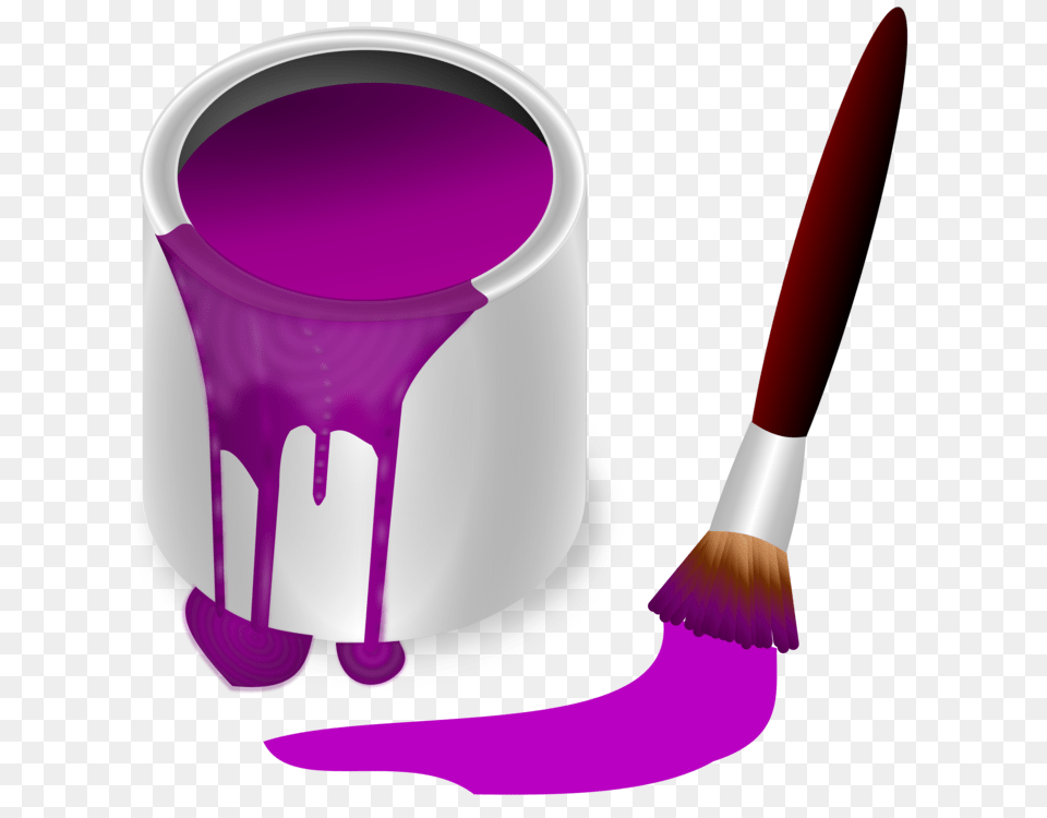 Oil Paint Bucket Paint Rollers Color, Brush, Device, Tool, Paint Container Png Image