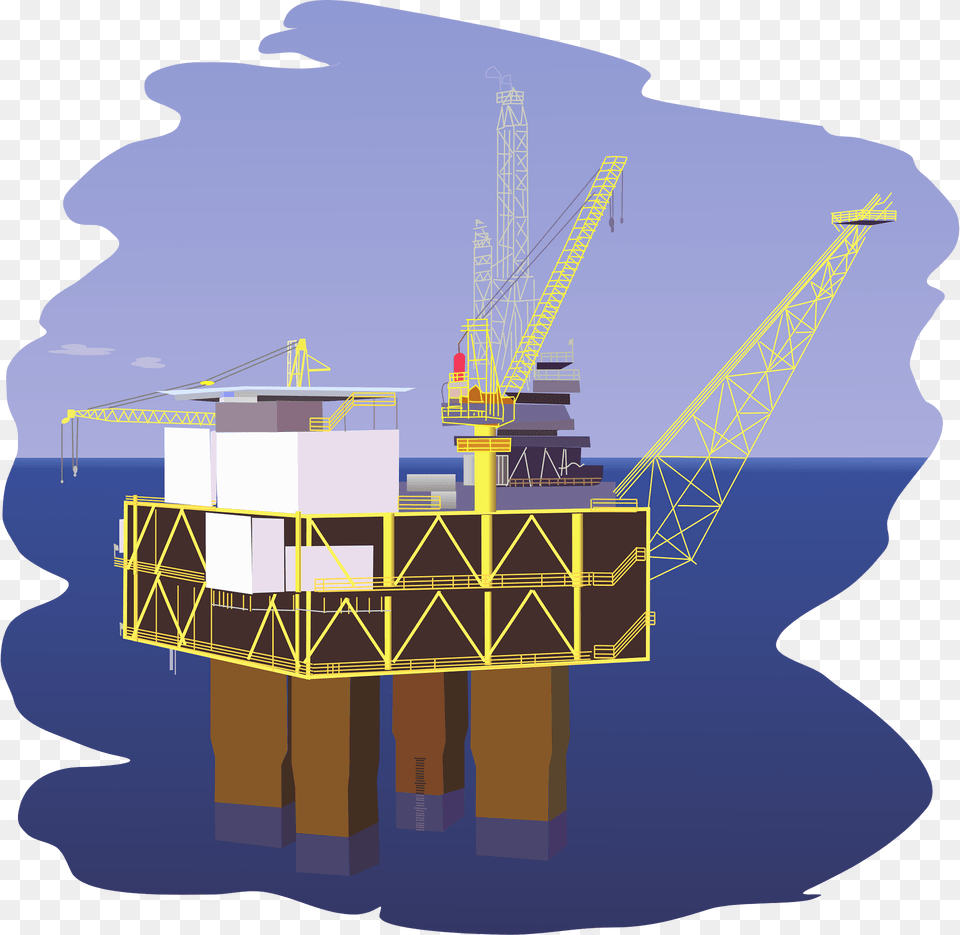 Oil Platform Clipart, Construction, Outdoors, Construction Crane, Oilfield Png