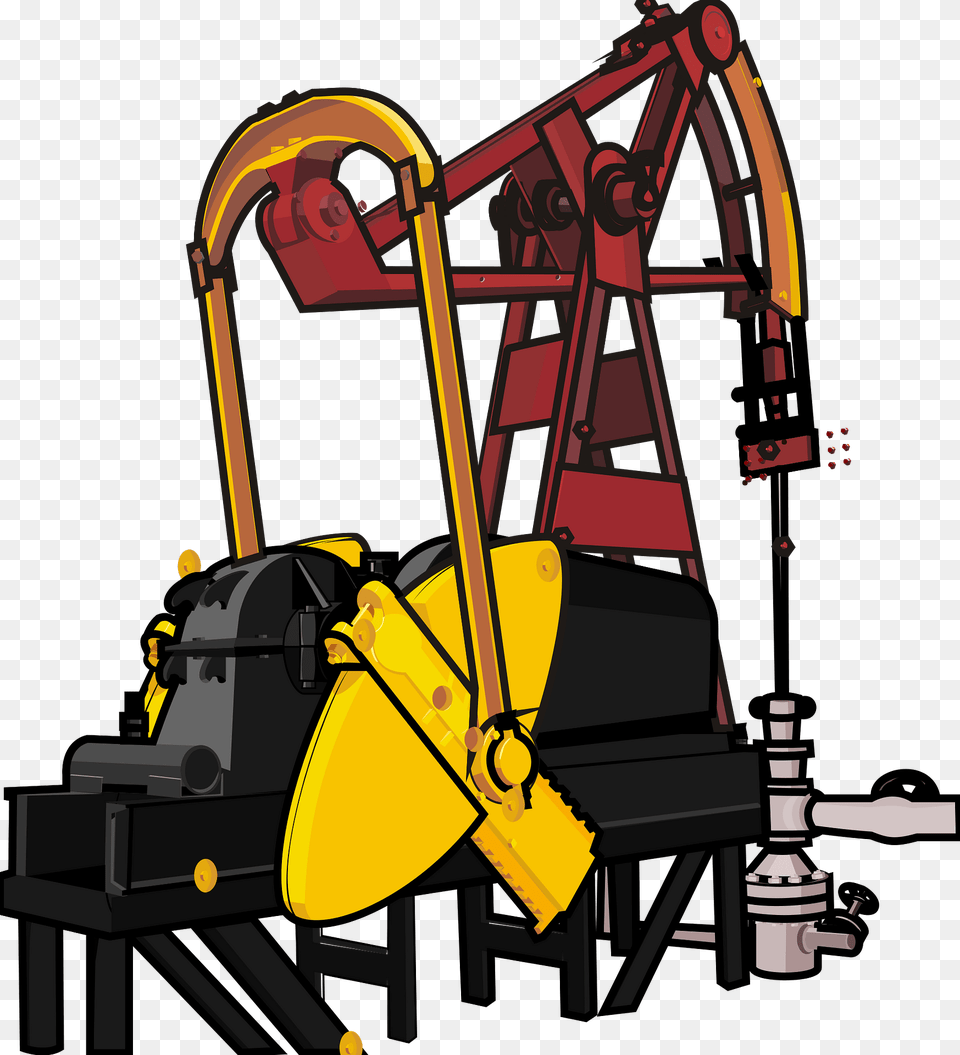 Oil Pump Clipart, Construction, Oilfield, Outdoors, Bulldozer Png