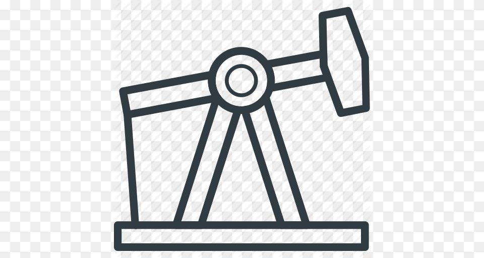 Oil Pumpjack Oil Well Pumpjack Oilfield Pumpjack Refinery Icon, Fence, Gate, Outdoors, Construction Png