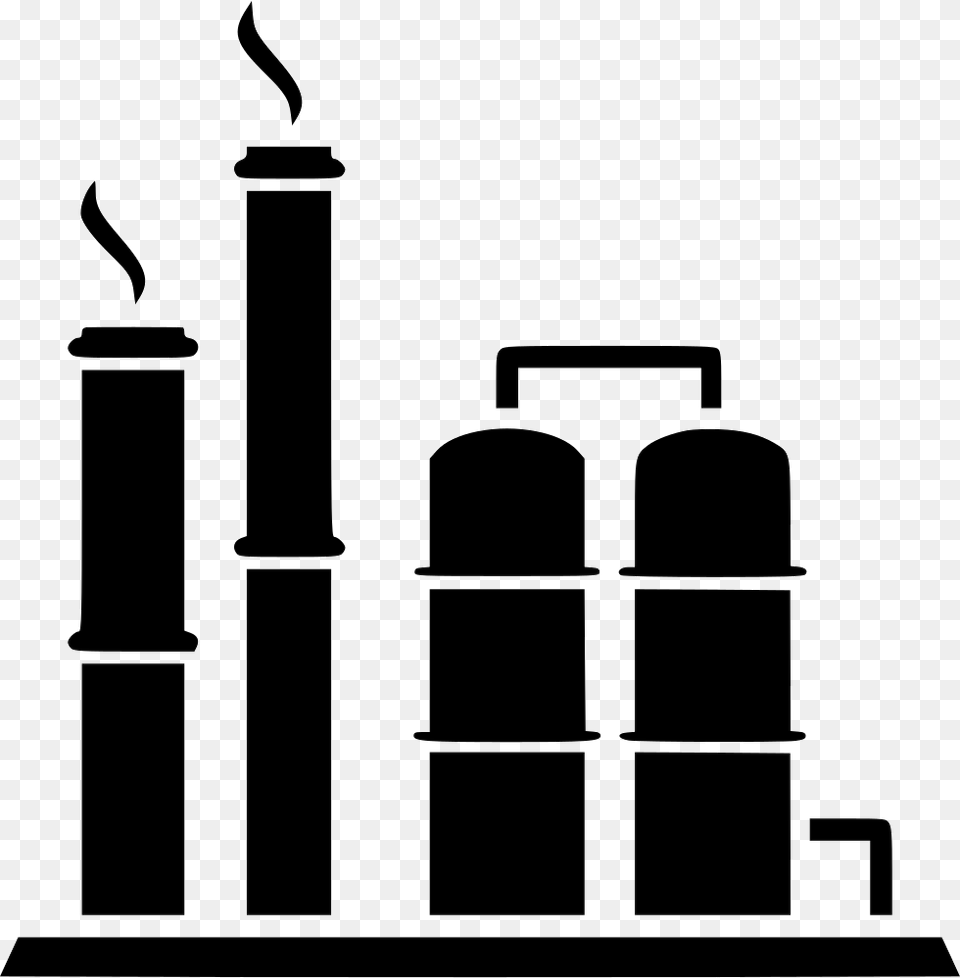 Oil Refinery Clipart, Smoke Pipe Free Png