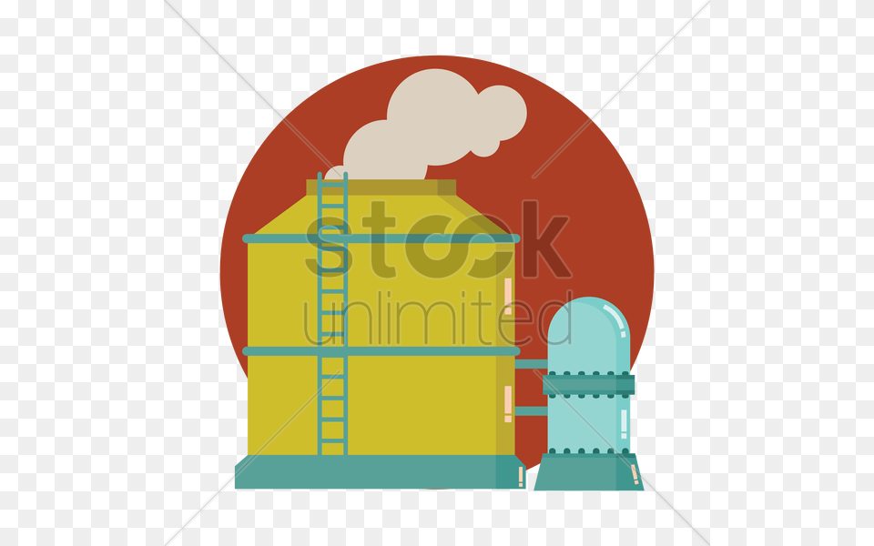 Oil Refinery Factory Vector Image, Architecture, Building, Power Plant, Nuclear Free Png