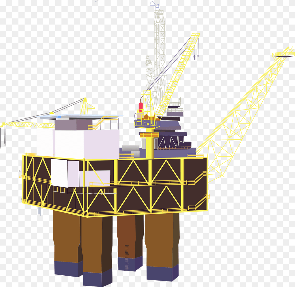 Oil Rig Clipart, Construction, Construction Crane, Outdoors Png Image