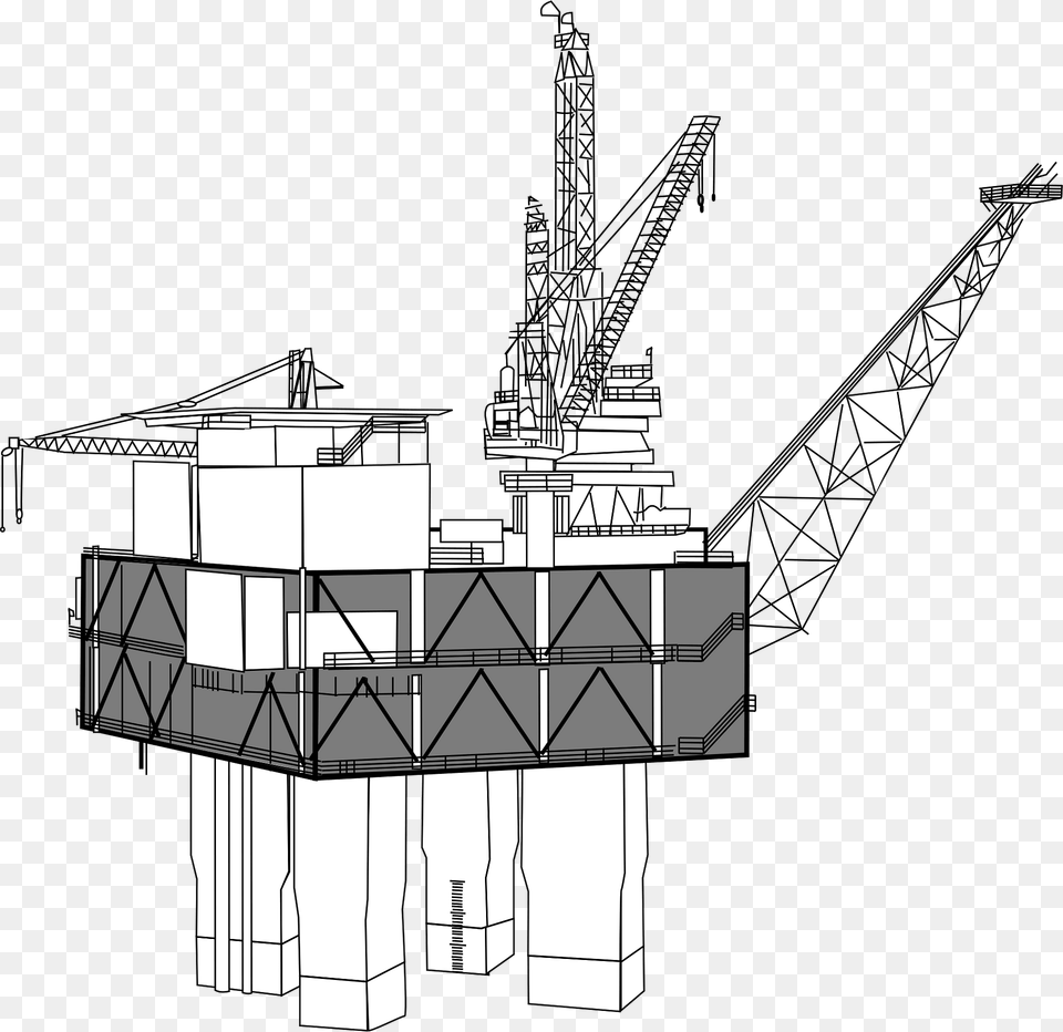 Oil Rig Clipart, Construction, Construction Crane, Outdoors Free Png Download