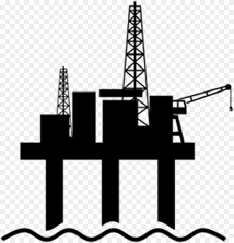 Oil Rig Clipart Fpso Offshore Oil Rig Clipart, Gray Png