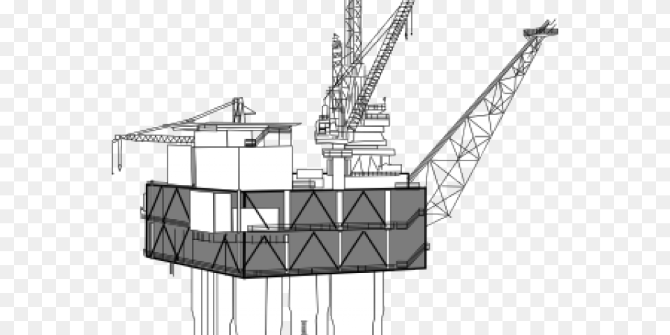 Oil Rig Clipart Offshore Rig, Construction, Construction Crane, Outdoors Free Png Download