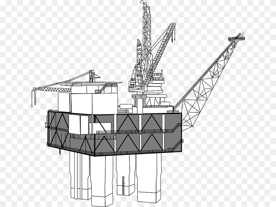 Oil Rig Drilling Offshore Oil Platform Derrick Oil Rig Clip Art, Outdoors Png Image