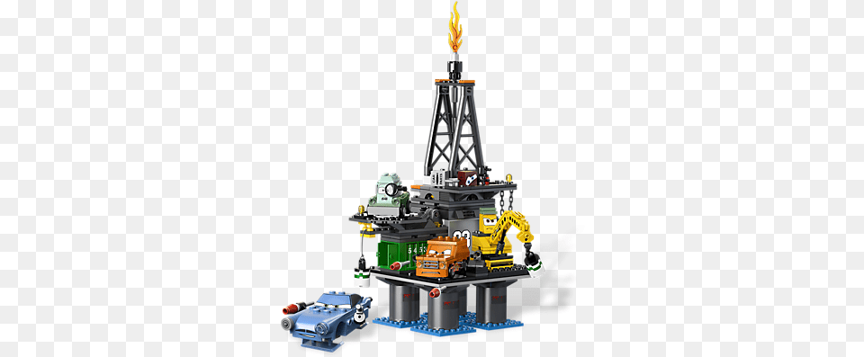 Oil Rig Escape Lego Cars Kubiki Lego Cars 9486, Construction, Oilfield, Outdoors, Machine Free Png