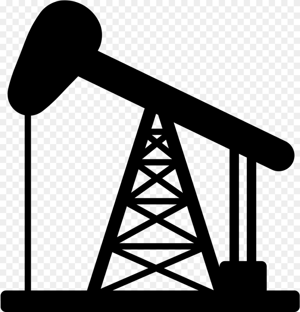 Oil Rig Icon Oil Drill Icon, Gray Free Png