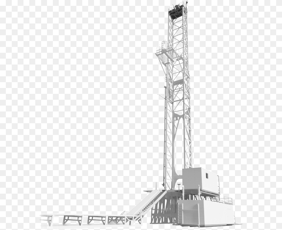 Oil Rig On Land, Machine Png Image