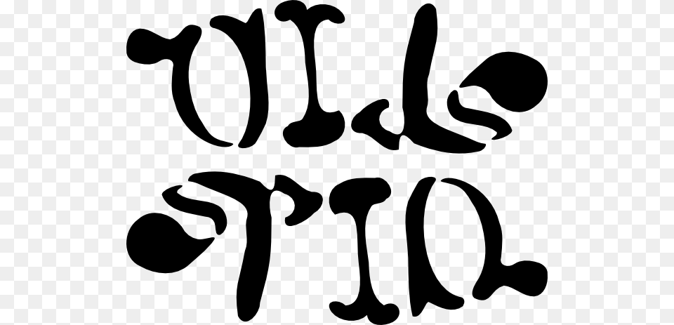 Oil Spill Ambigram Clip Art, Stencil, Text, Handwriting, Baby Free Transparent Png