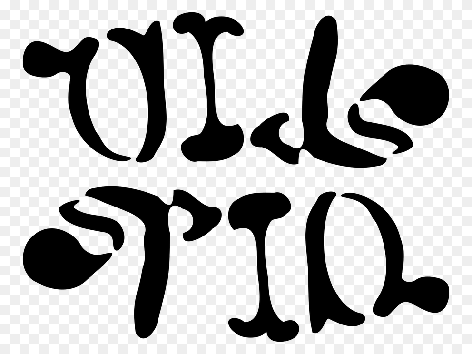 Oil Spill Ambigram Clipart, Handwriting, Text, Calligraphy, Stencil Free Png