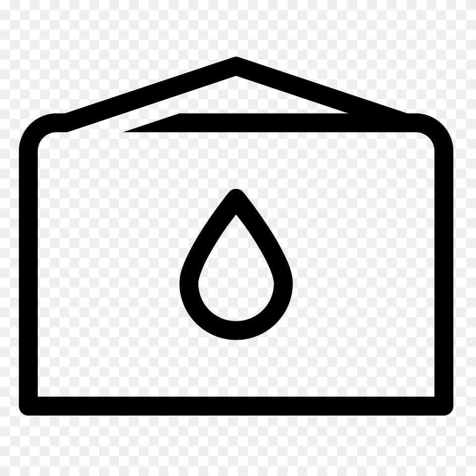 Oil Storage Tank Icon, Gray Png Image