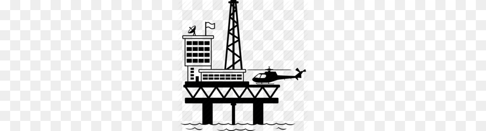 Oil Well Rig Clipart, Construction, Oilfield, Outdoors, Machine Png Image