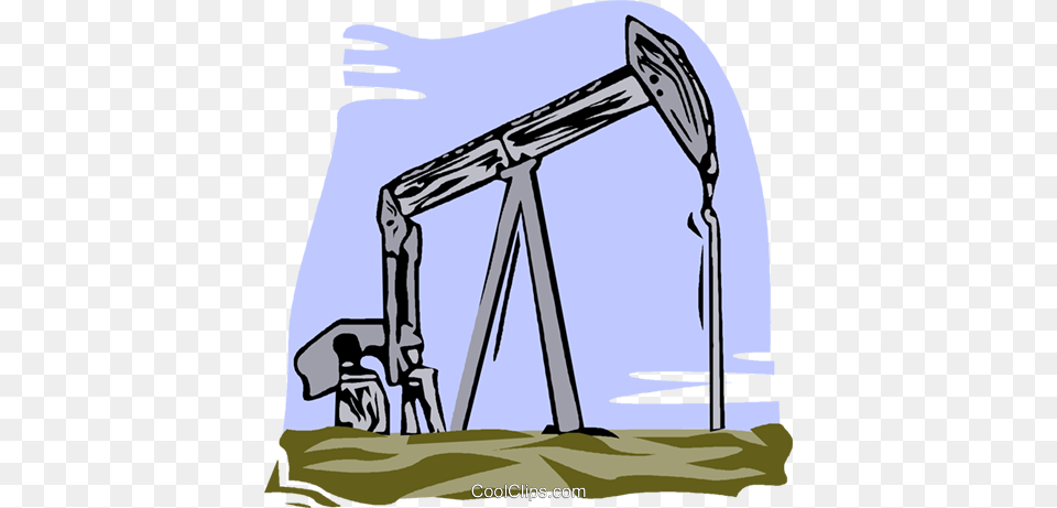 Oil Well Royalty Vector Clip Art Illustration, Construction, Oilfield, Outdoors, Person Free Png Download