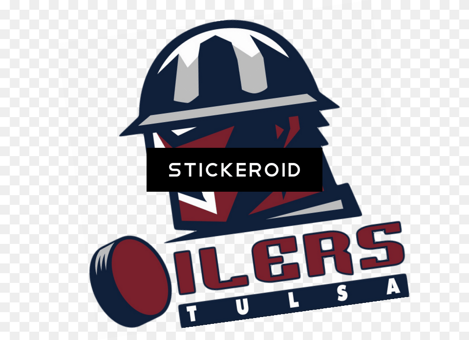 Oilers Tulsa Logo, Clothing, Hardhat, Helmet, Advertisement Png