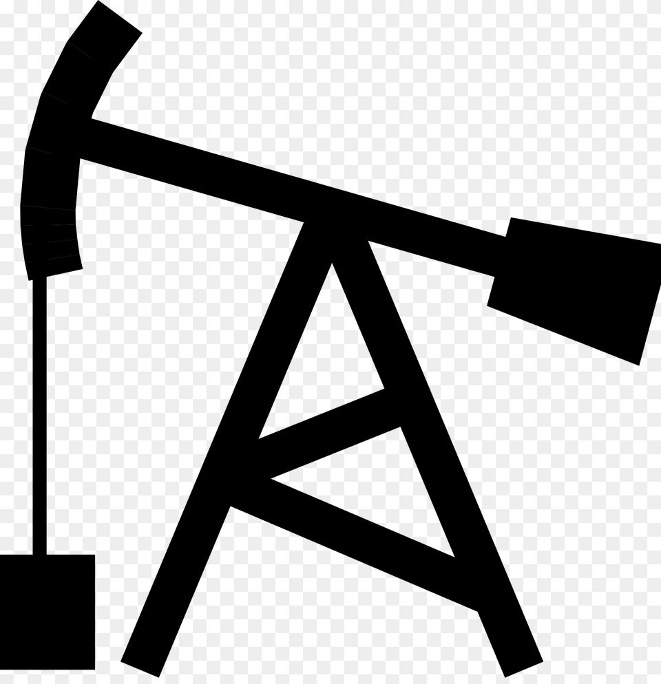 Oilwell Clipart, Gray Png Image