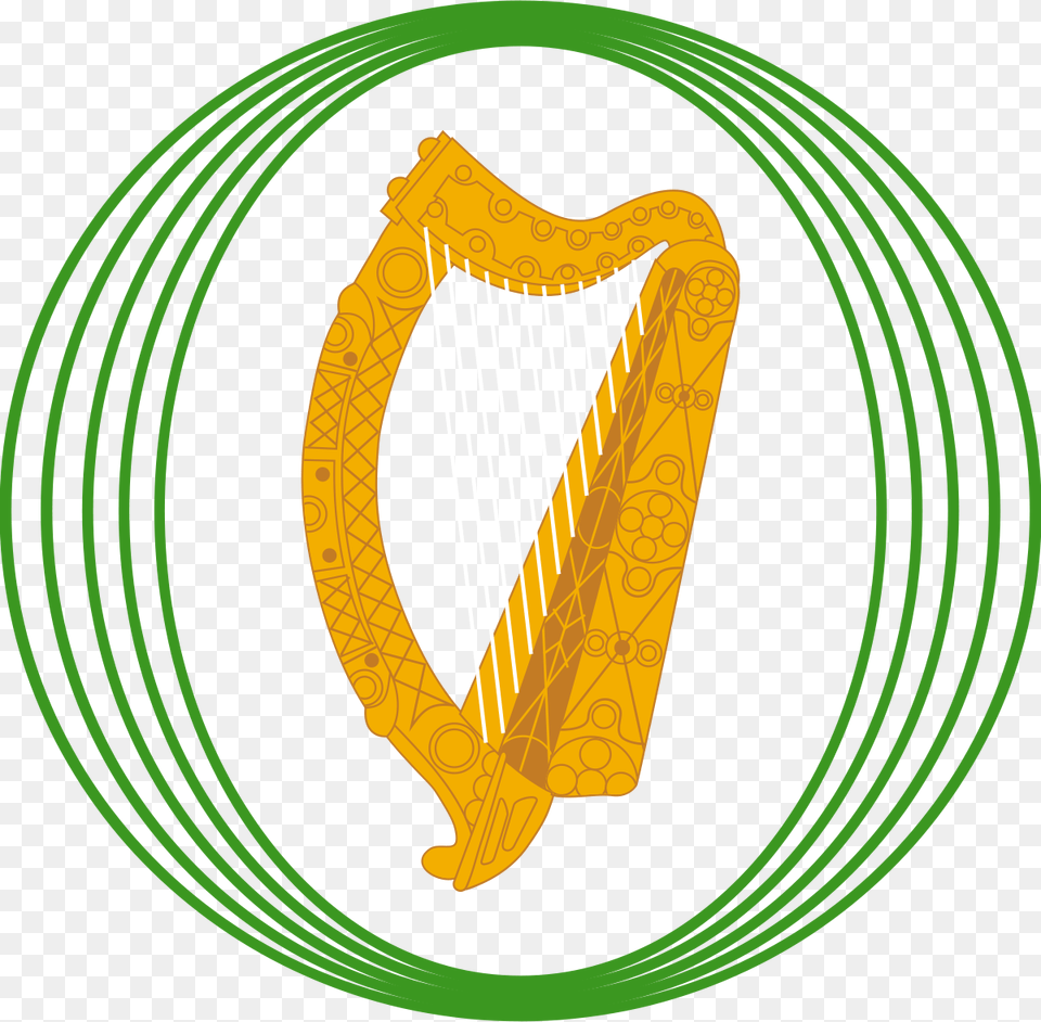 Oireachtas Logo, Musical Instrument, Harp Free Png Download