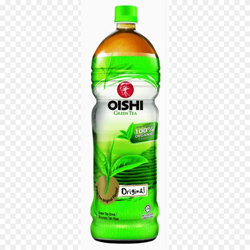Oishi Original Green Tea, Bottle, Beverage, Juice Free Transparent Png