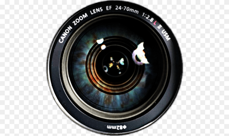 Ojo Cmara Circulo Cmara Tumblr Azul Negro Cartoon Camera Lens Eye, Camera Lens, Electronics Free Png Download