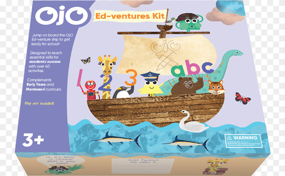 Ojo Ed Ventures Kit Learn With Ojo Educational Toys Illustration, Advertisement, Poster, Penguin, Bird Free Png Download