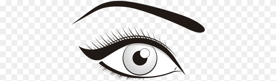 Ojos 4 Eye Black And White, Art, Contact Lens, Blade, Dagger Png Image