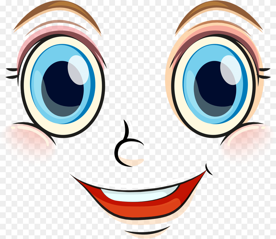 Ojos Caricatura Felices, Photography, Art, Graphics Free Png Download