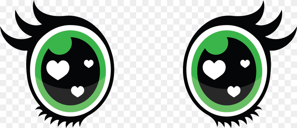 Ojos Verdes Kawaii Cute Cartoon Eyes, Logo, Symbol, Ammunition, Grenade Png Image