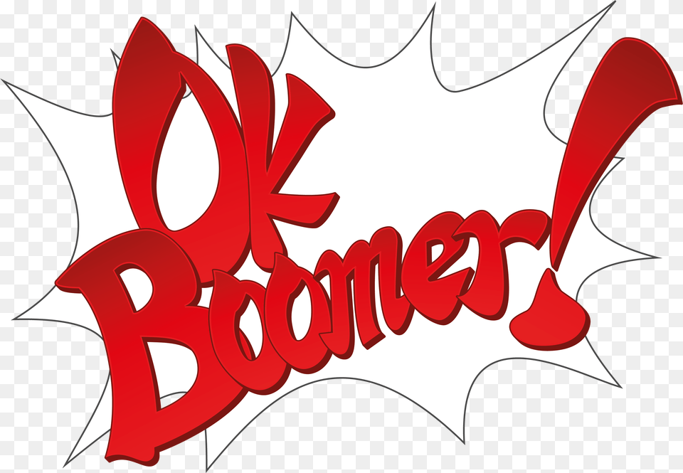 Ok Boomer Cool Fonts, Logo, Dynamite, Weapon, Text Png